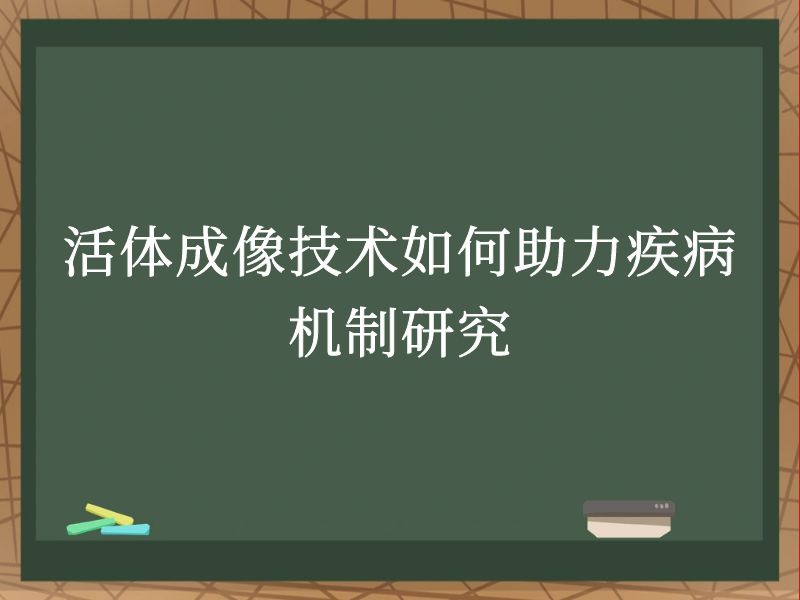 活体成像技术如何助力疾病机制研究